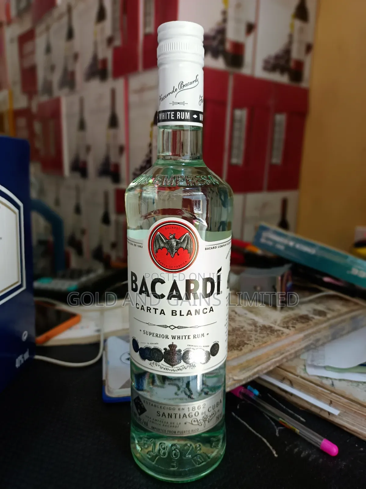 Bacardi White 75cl 12btls