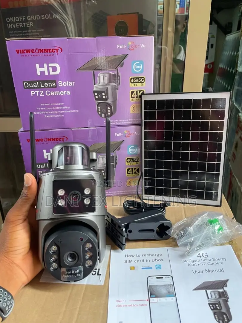 Four Lens Four Screen PTZ 20mp Camera 8x Zoom Wifi Human Detecton