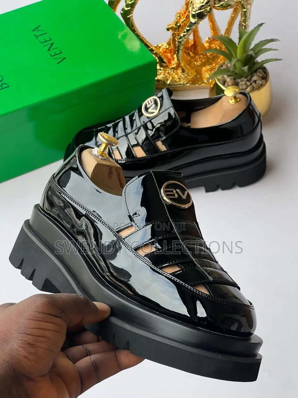 High Grade Black Shoe Sandals