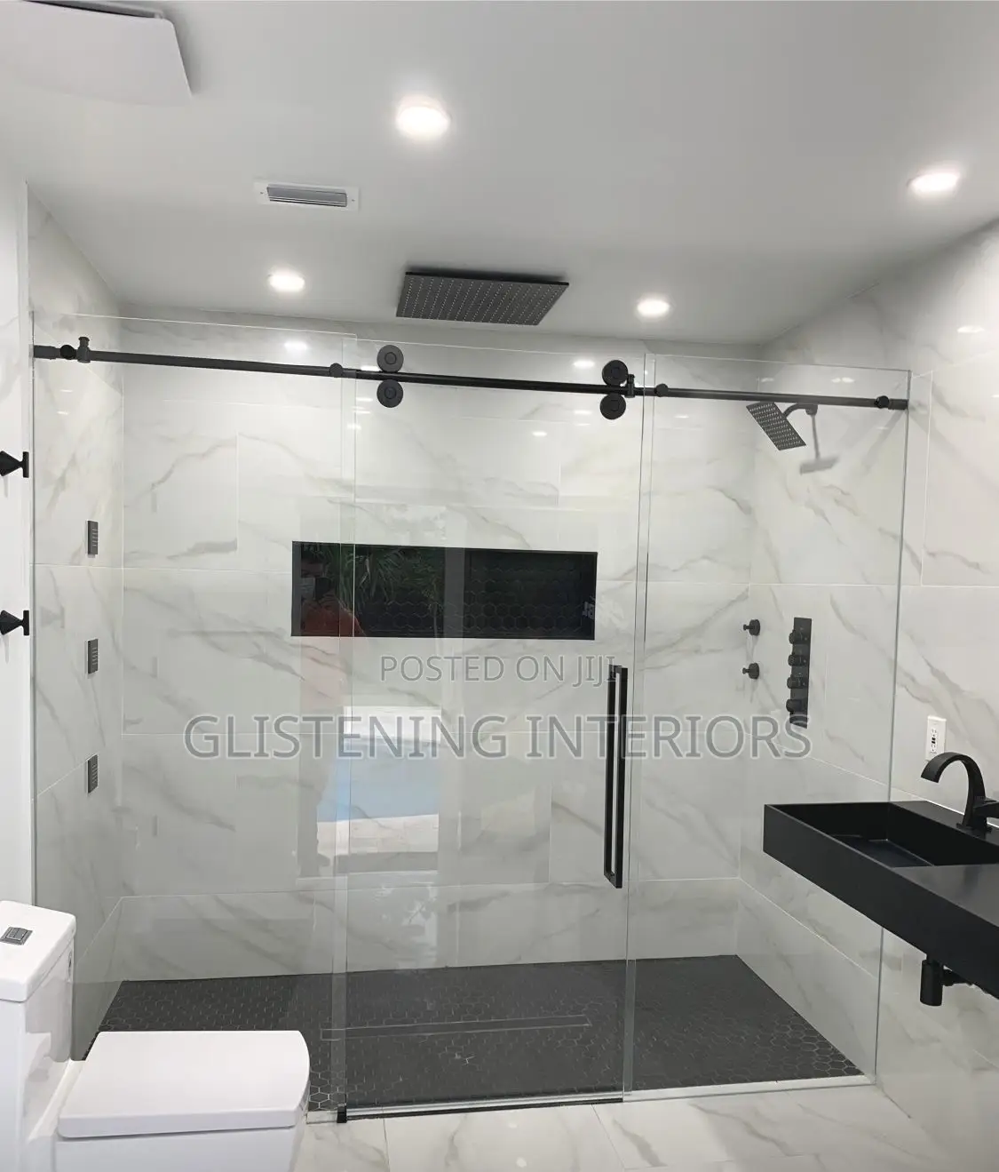 Sliding Shower Cubicles 10mm Tempered Plain Glass