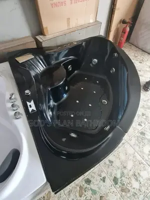 Executive Black Corner Jacuzzi