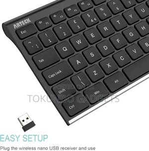 Arteck Hw192 Water-proof, Dust-proof Wireless /Rechargeable Keyboard