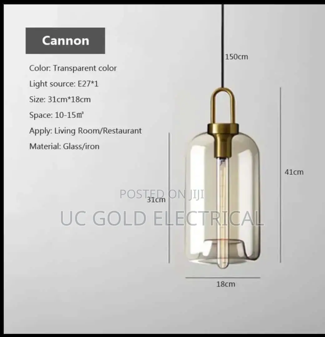 Nordic Led Glass Chandelier Single Multi Headdining Roompendant Light