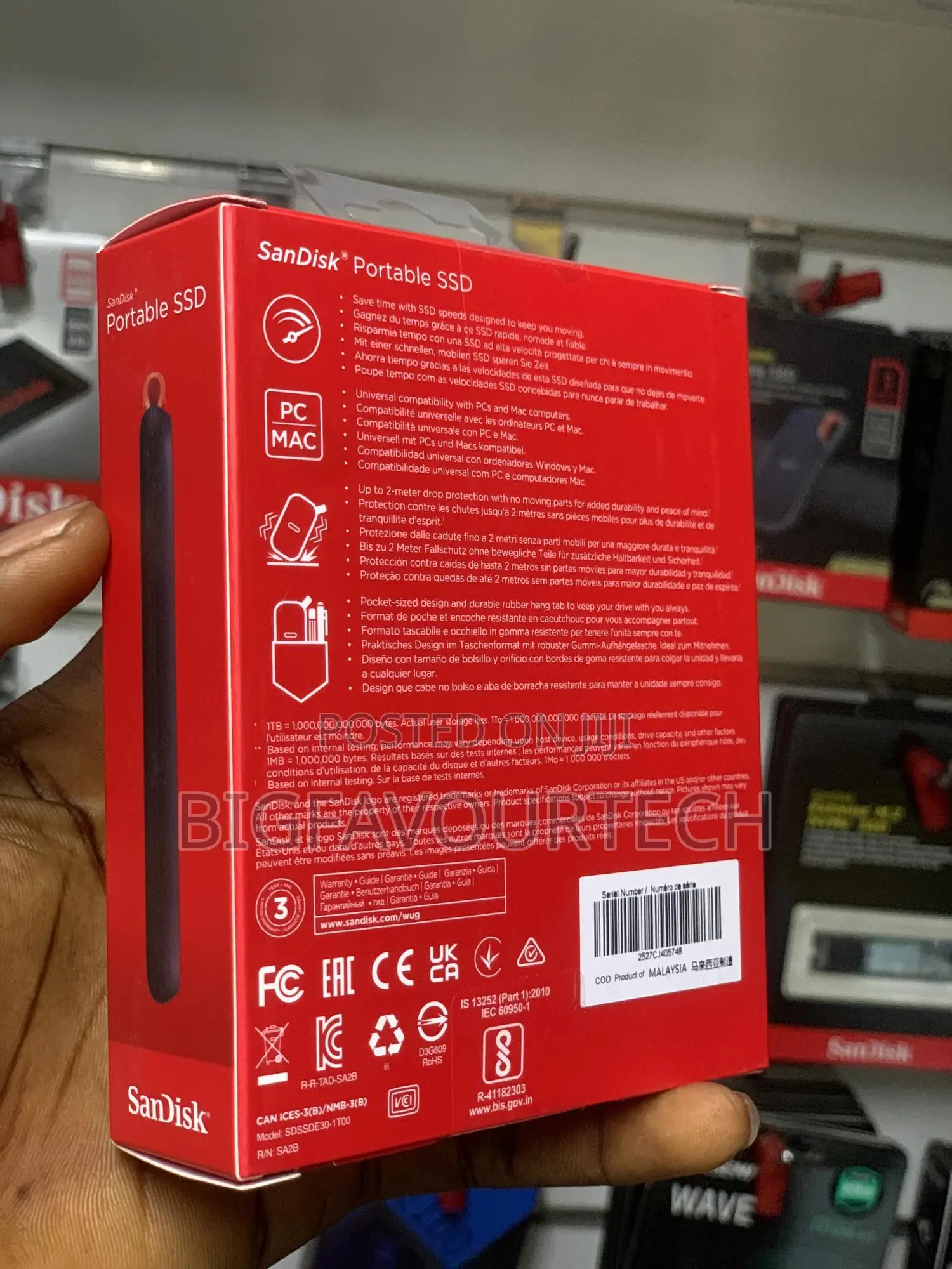 Sandisk Portable SSD (Updated Firmware) - 1tb