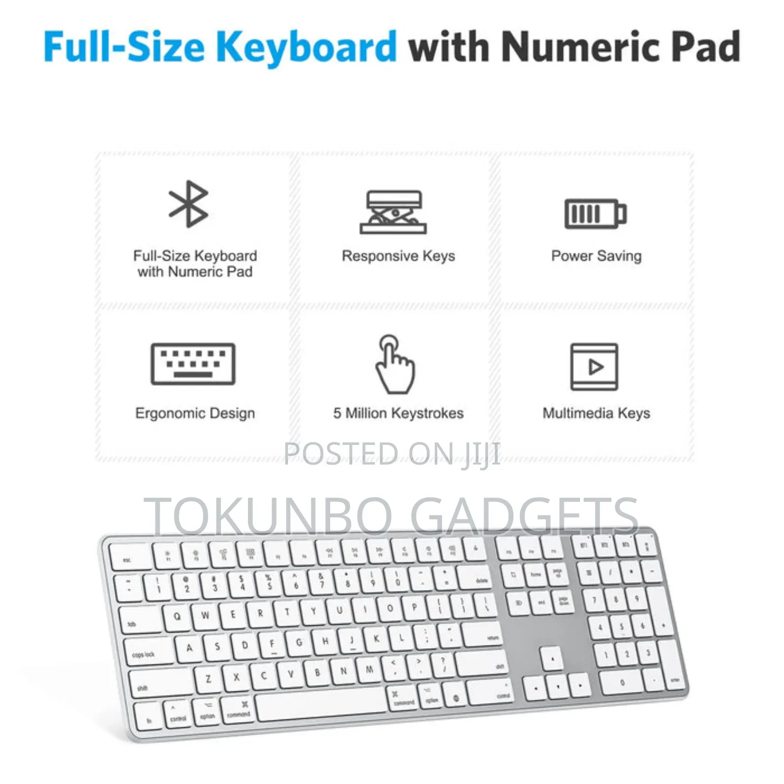 Omoton Kb515 3 In 1 Rechargeable Bluetooth Keyboard For Mac