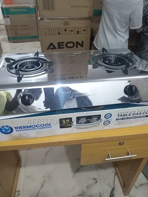 Thermocool 2-Burner Table Top Gas Cooker – Model TGC-25a