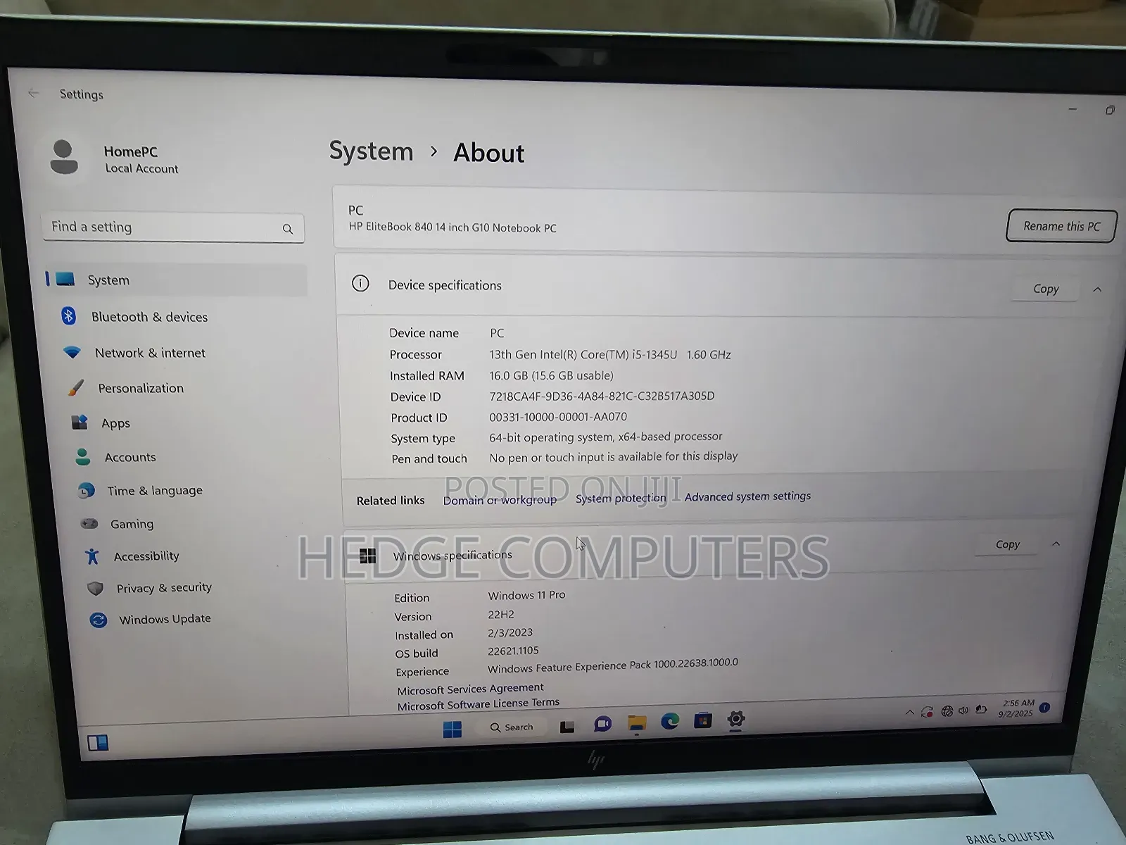 Laptop HP EliteBook 840 G10 16GB Intel Core i5 SSD 256GB