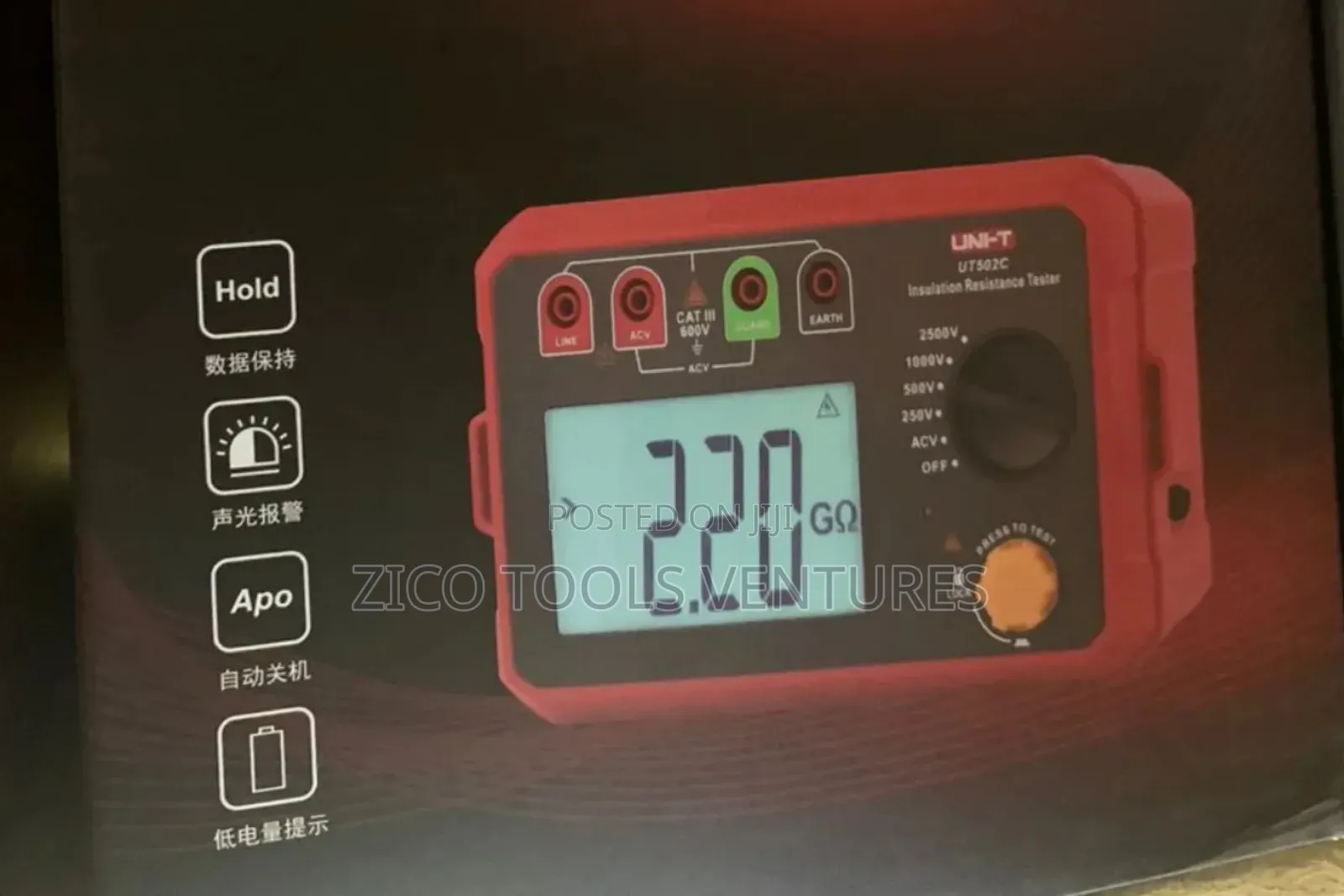 Uni-T Ut502c Digital Insulation Resistance Tester