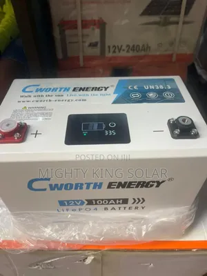 100ah Lithium Iron Display Cworth Energy
