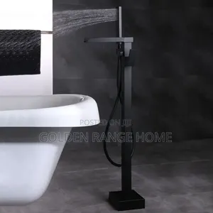 High-quality Square Black Bath Mixer Tap For Acrylic Bathtub