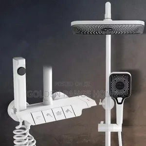 White Piano Shower Mixer Set