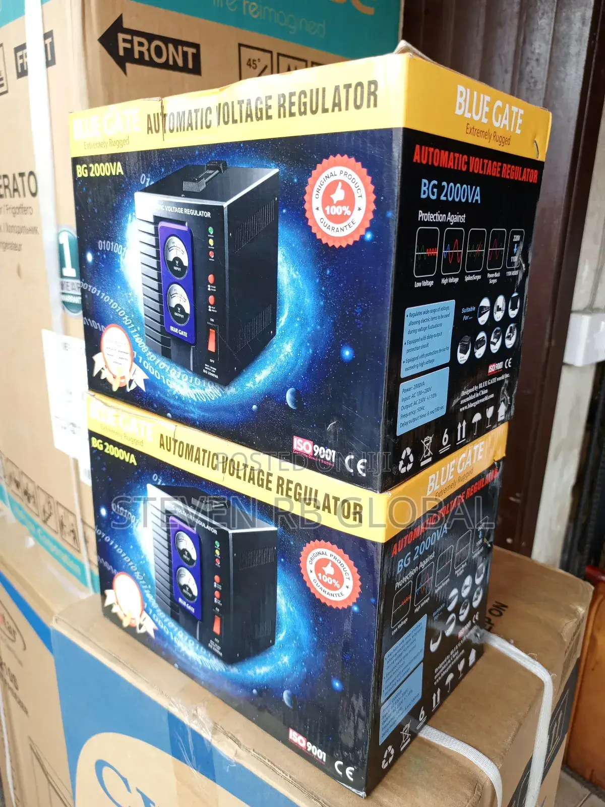 Blue Gate 2kva Relay Automatic Voltage Stabilizer - Input 100v-280v