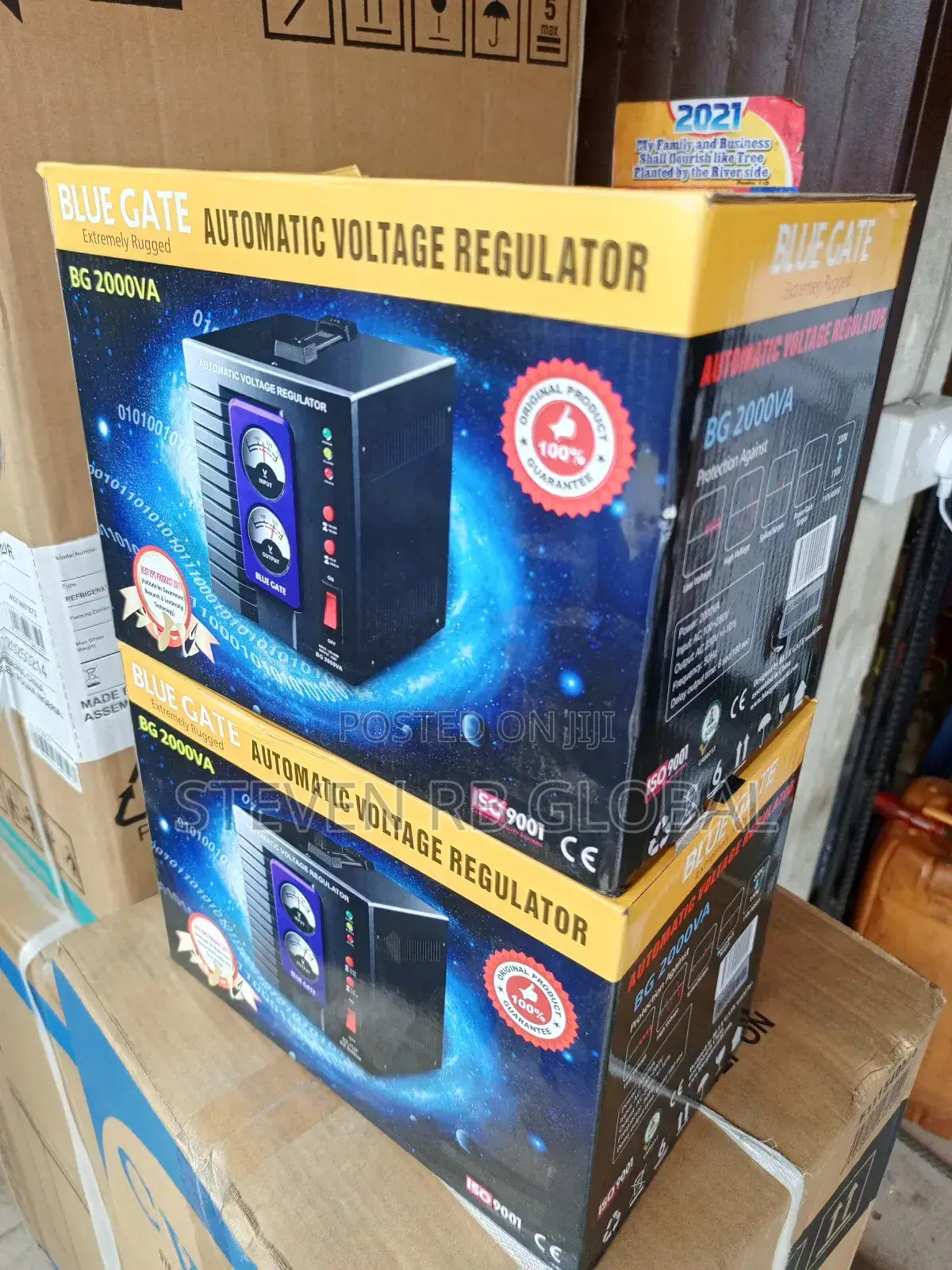 Blue Gate 2kva Relay Automatic Voltage Stabilizer - Input 100v-280v