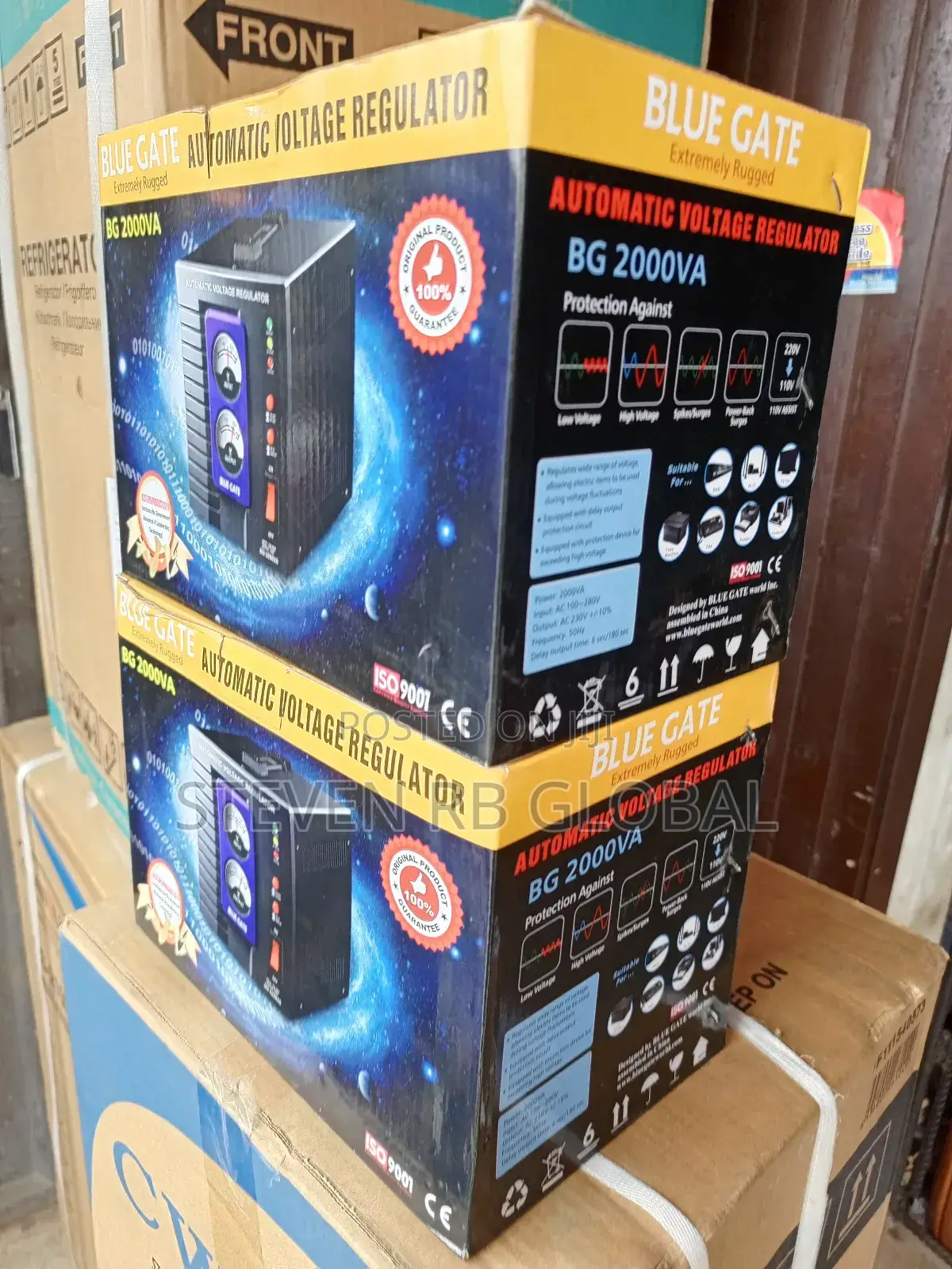 Blue Gate 2kva Relay Automatic Voltage Stabilizer - Input 100v-280v