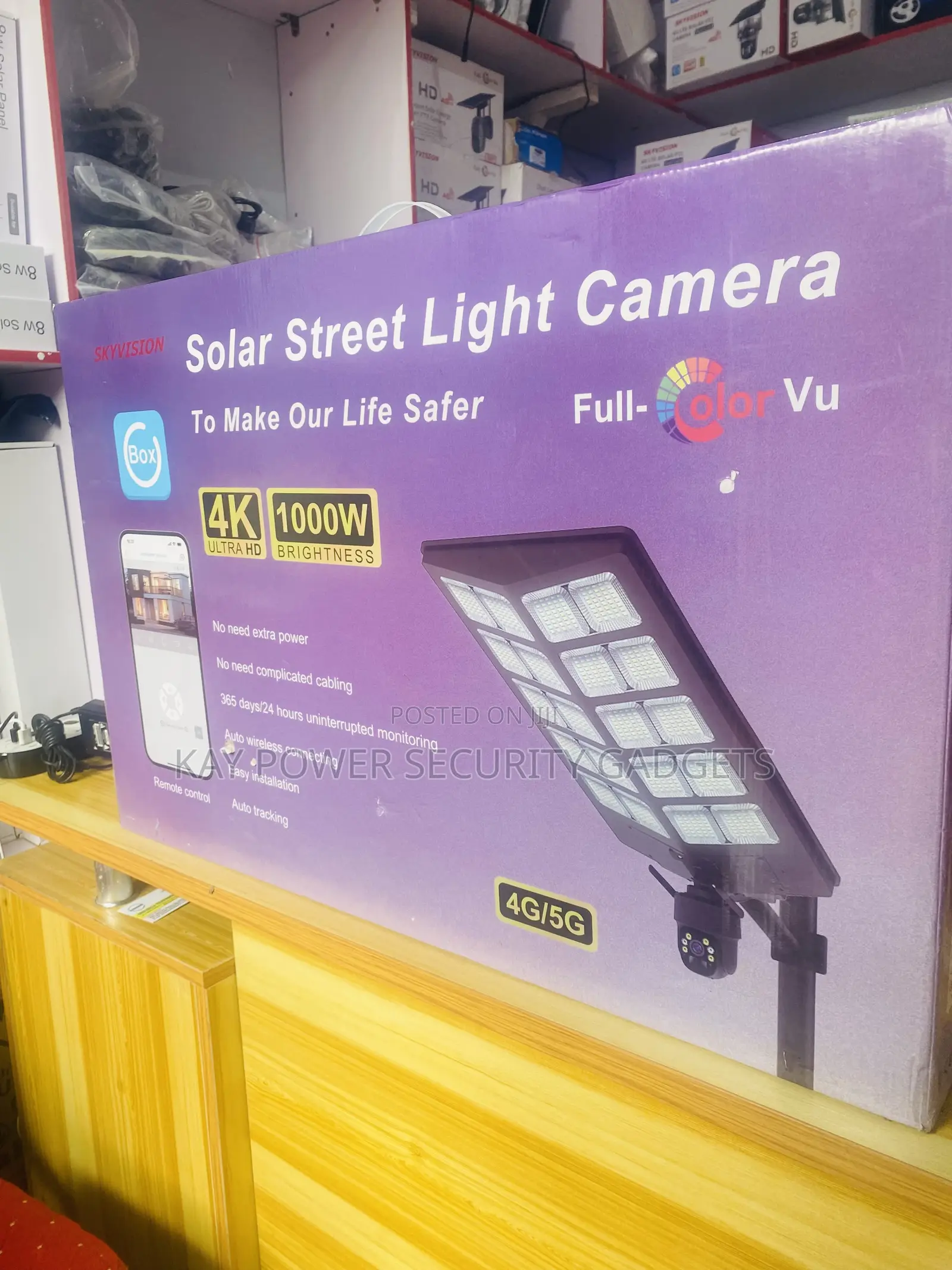 1000w Solar Street Light + 4g Camera
