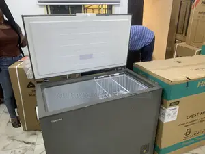 New 250litres Hisense Chest Freezer – Zinc-Coated Silver Design