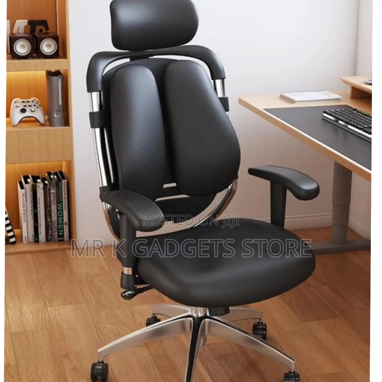 Executive Kidney Leather Office Chair