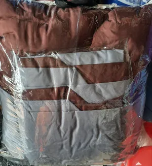 Plain Grey and Brown Duvet Cover Set