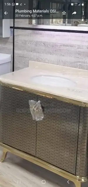 Cabinet and Mirror