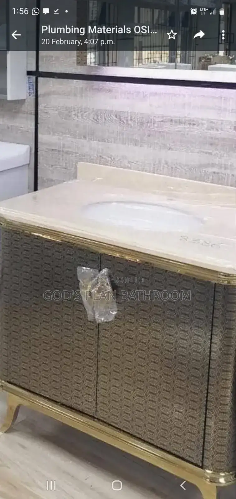 Cabinet and Mirror