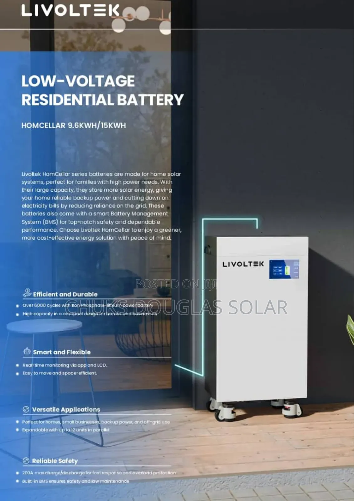 15kwh Livoltek Lithium Battery