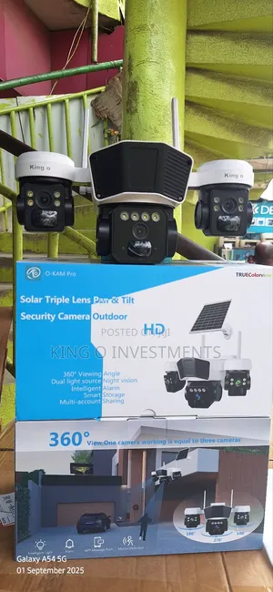 4g 3 Lens Camera With Double Solar Panels