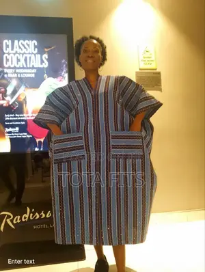 Fully Stonned Aso Oke Gown