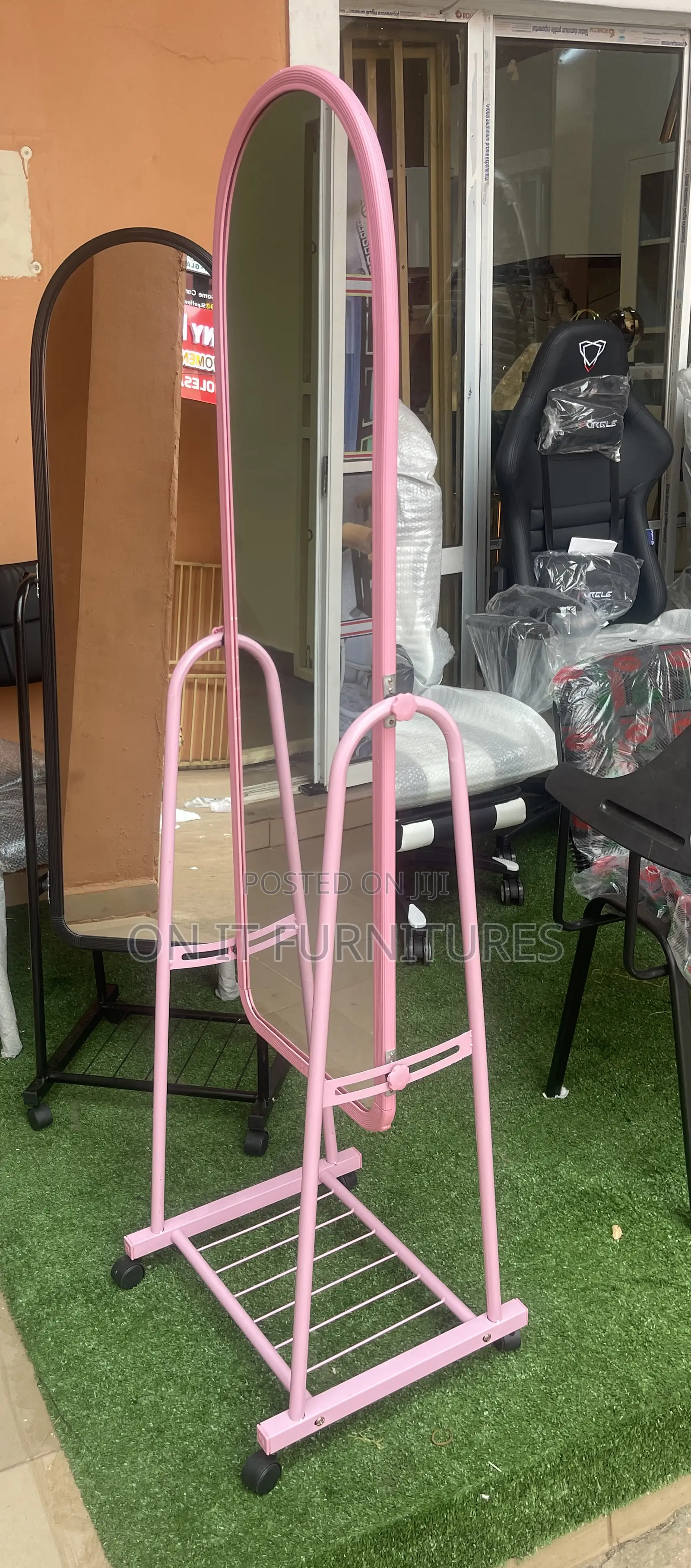 Elegance on Wheels – Premium Imported Standing Mirror
