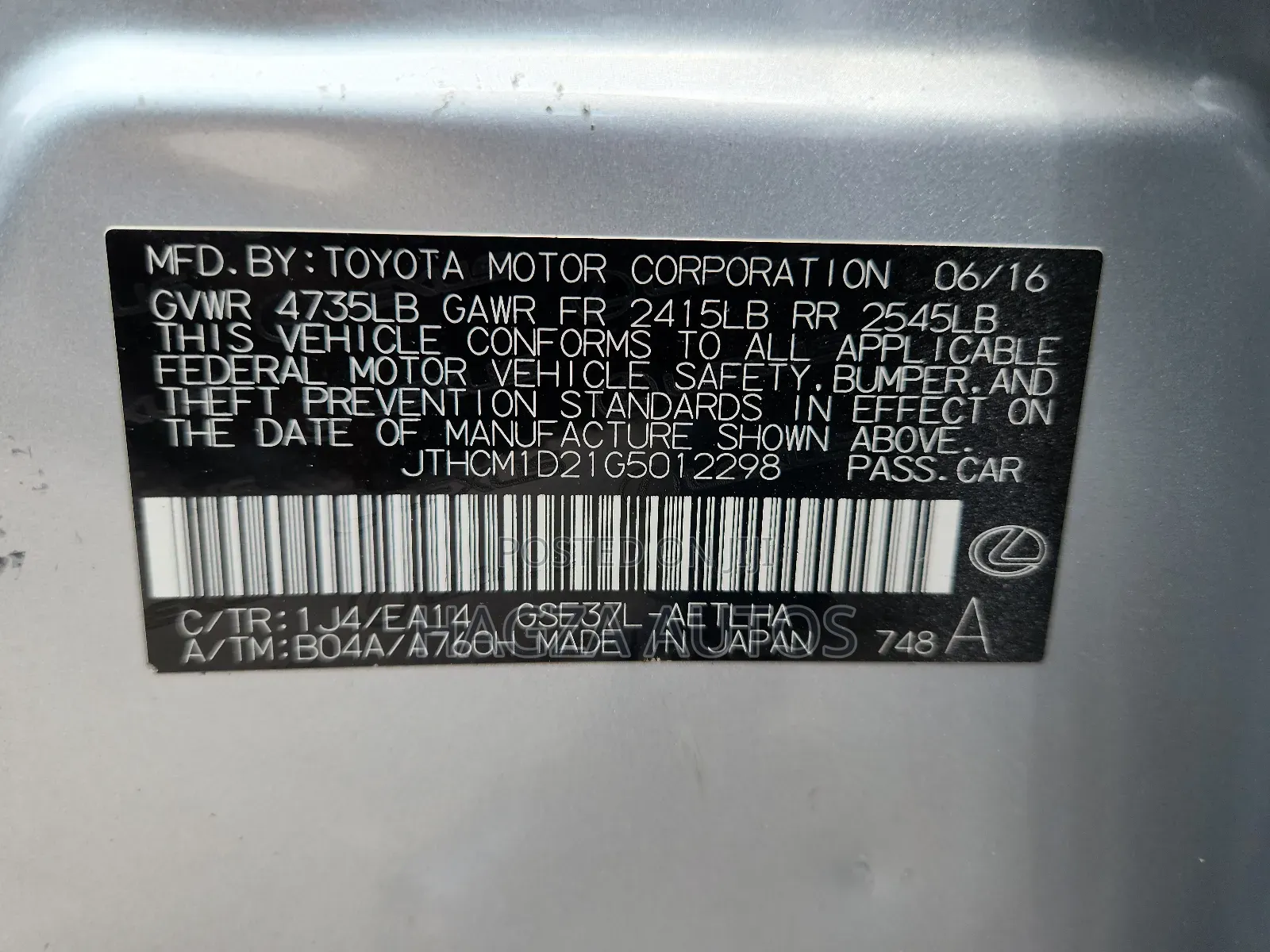 Lexus IS 300 AWD 2017 Silver