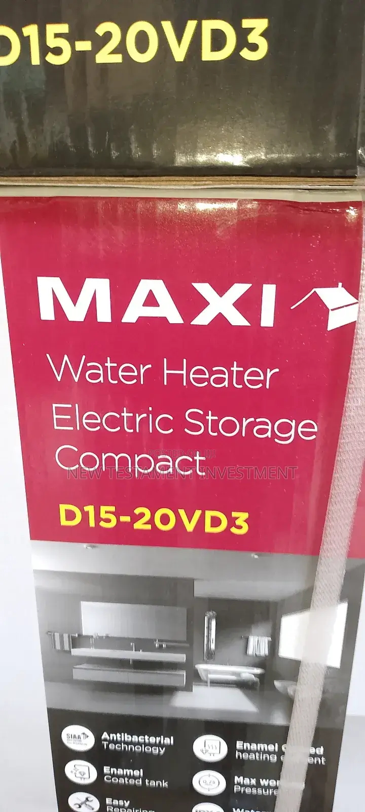Original Maxi Water Heater 15 - 20ve 15liters 2000watts