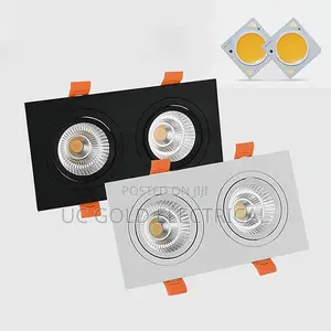 Double Head Dimmable Led Downlight Recessed Spotlight 14w 24w Indoor