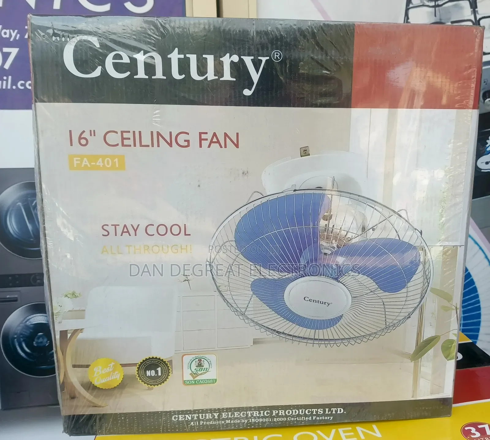 Century16" Ceiling Orbit Fan