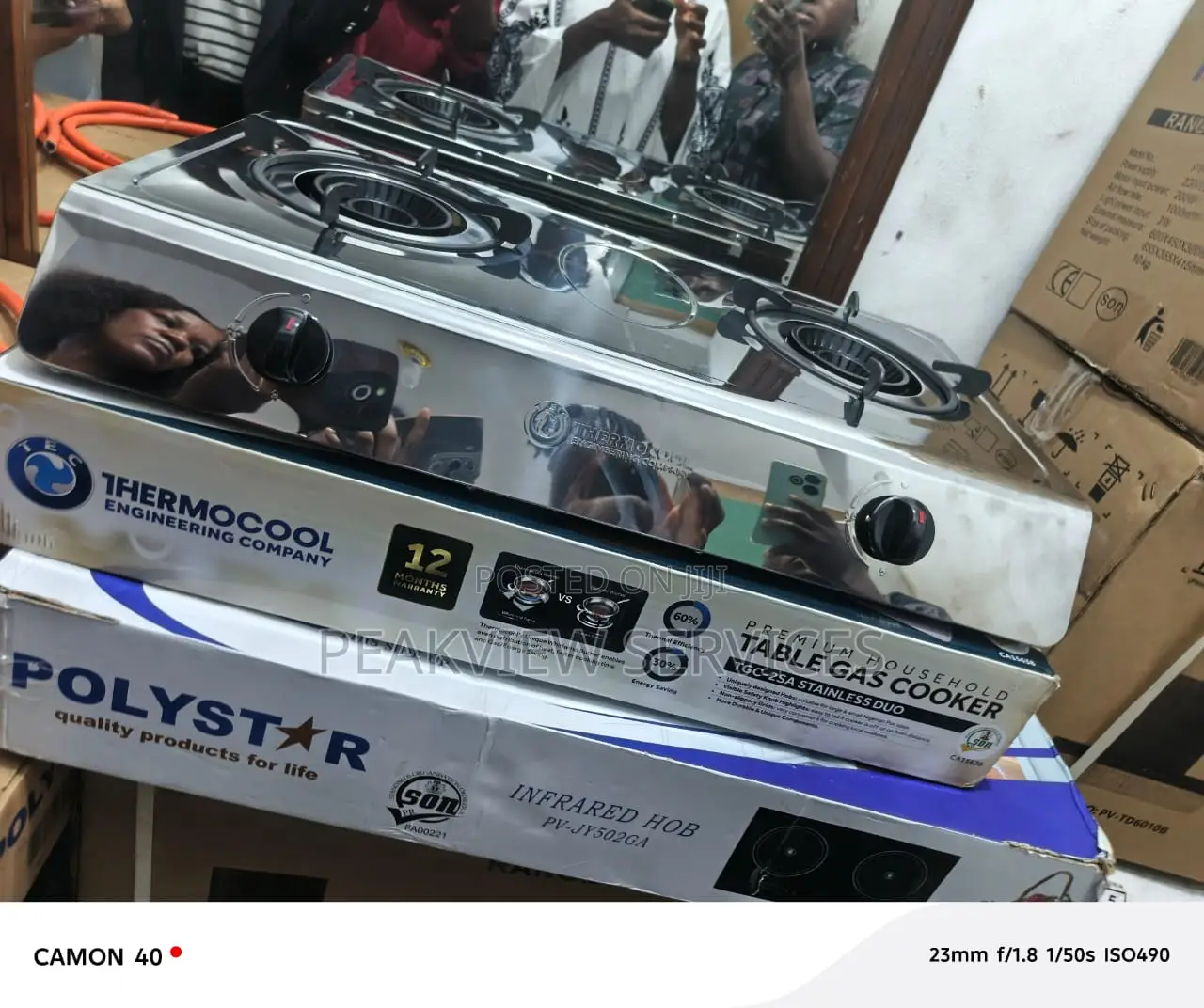 Efficient Haier Thermocool Double Gas Burner With Sturdy Build