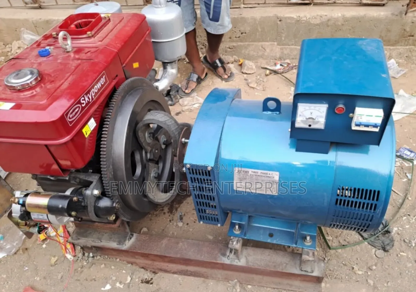 Basic Diesel Generator 1115 Engine With 15kva 100% Copper Coil
