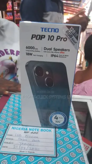 New Tecno Pop 10 128 GB