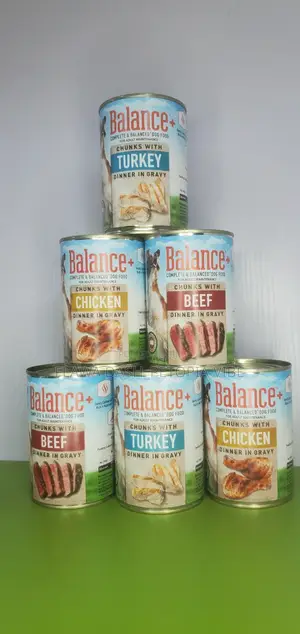 Balance Complete Dog Can Wet Food Chunks With Turkey Dinner in Gravy