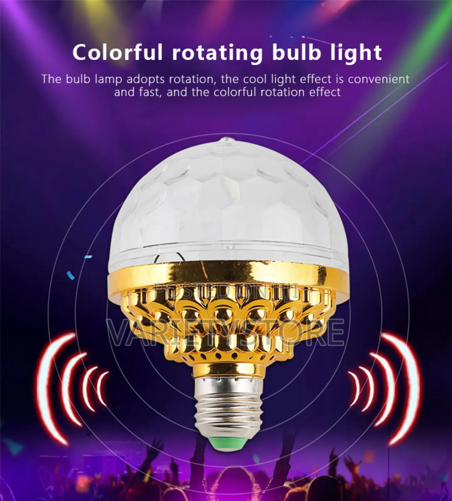 Colorful Rotating Magic Led Light Bulb