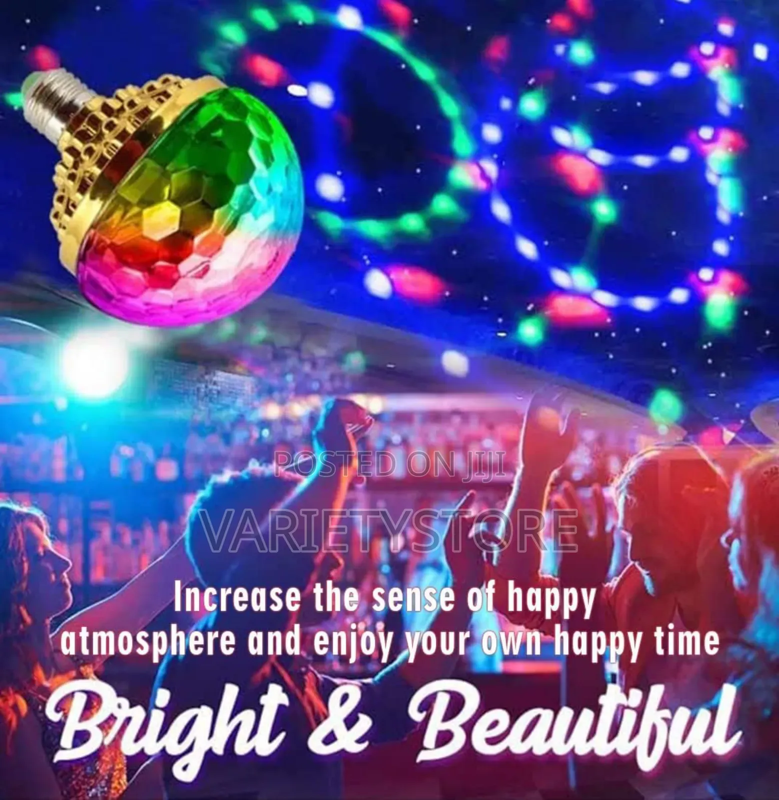 Colorful Rotating Magic Led Light Bulb