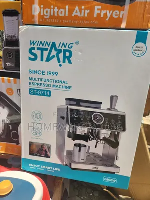 Winningstar Espresso Barista Max Coffee Machine With in Built Grinder