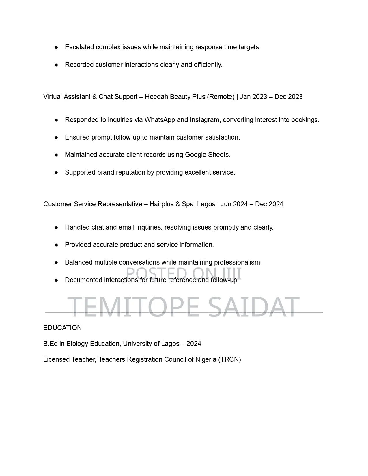 Female Chat Support Role(Remote