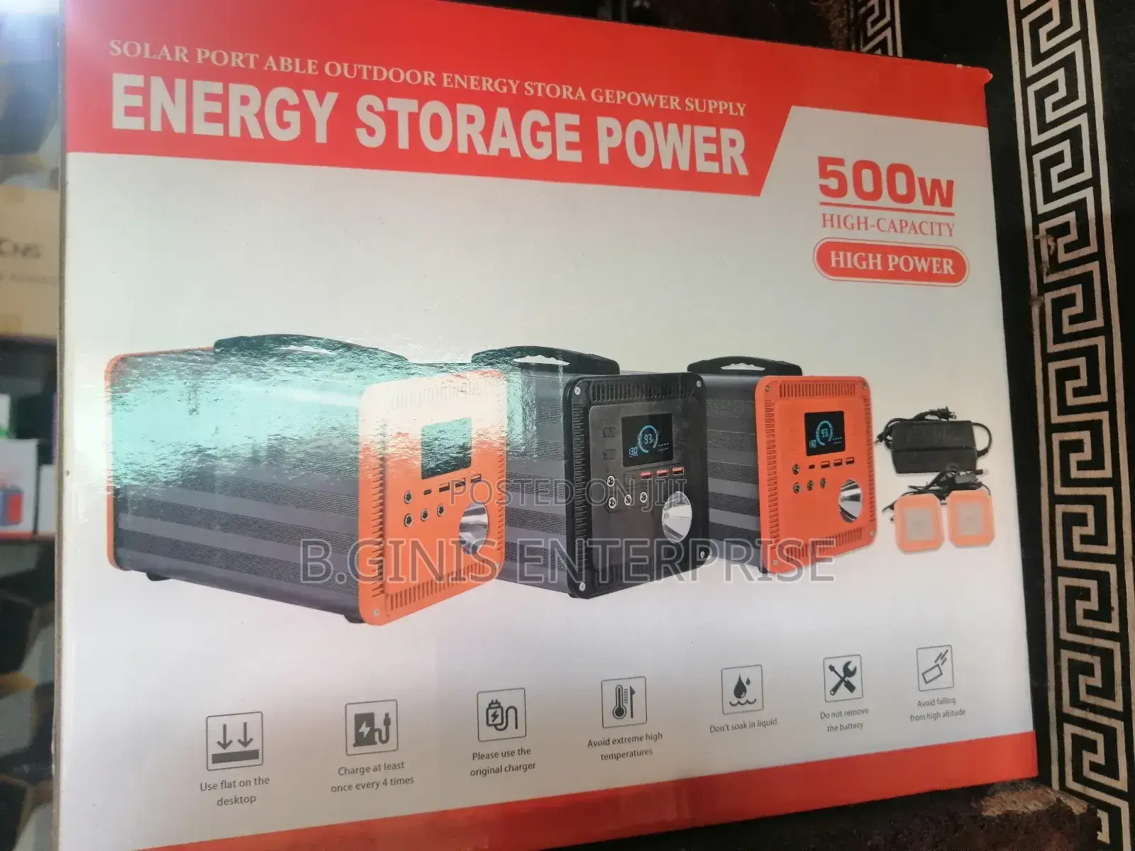 Solar Generator With 100w Panel
