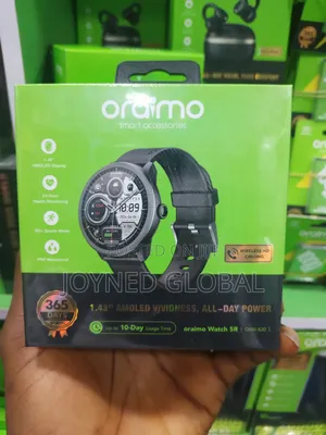 Oraimo Watch 5r Bt Call, Music Play, Ai Functional Smartwatch