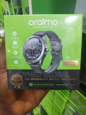Oraimo Nova Rn Smartwatch With Bluetooth Call, Antiscratch, Music Play
