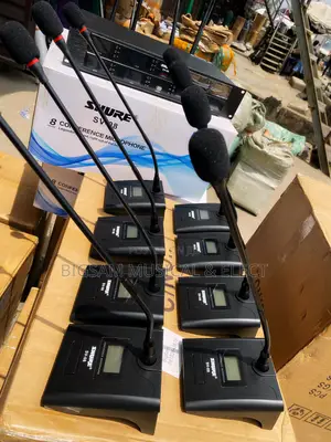 8 Channels Professional Shure Wireless Conference Microphone