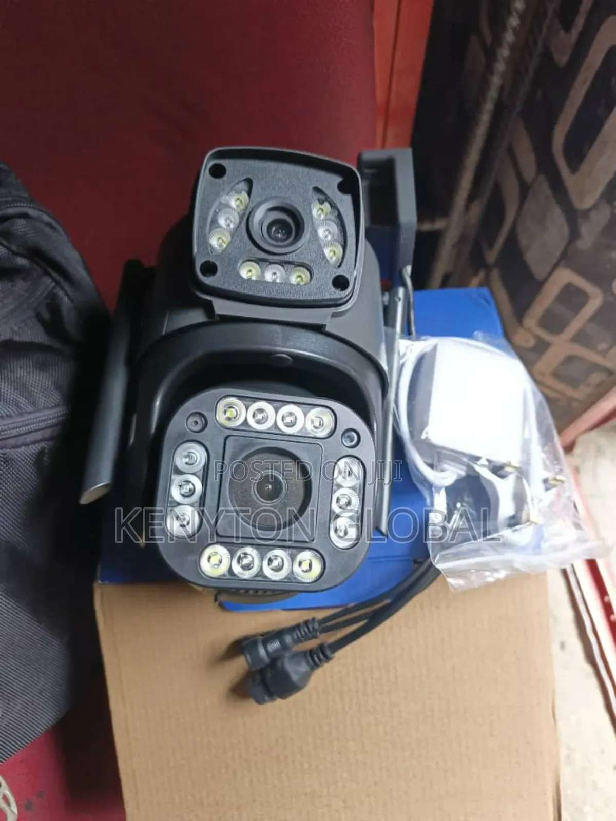 V380pro 6mp Solar PTZ 4g Dual Lens Camera-Black