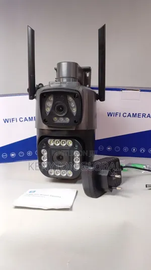 V380pro 6mp Solar PTZ 4g Dual Lens Camera-Black