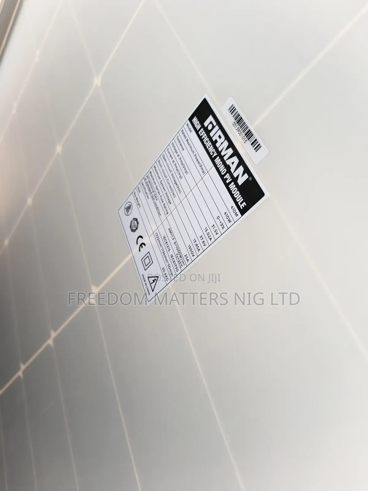 Firman Solar Panel 400 W