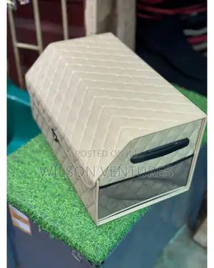 Beige Cream Milk Color Universal Car Booth Organizer