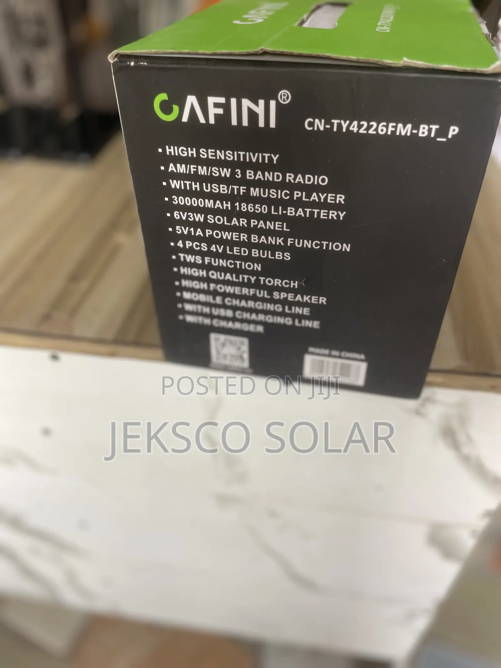 Solar Powered Charging And Lighting Lamp, Bluetooth Player