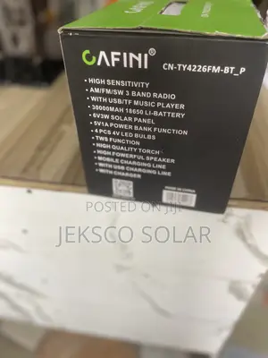 Solar Powered Charging And Lighting Lamp, Bluetooth Player